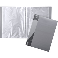 Папка 80 вкладышей "Standard" А4 пластик 0,80мм серая 80AV4_00114/039801
