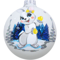 Шар 65мм "Крольчонок очаровашка" в подарочной упаковке КУ-65-224118