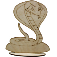 Заготовка для декорирования "Кобра" 16х13см фанера 3мм 130010