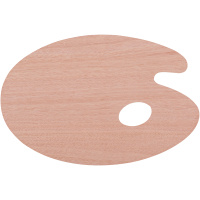 Палитра 20х30см овальная дерево толщина 3мм DK18442