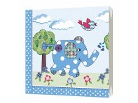 Салфетка 33х33мм 1шт Лоскутный слоник трехслойная 1002689