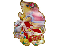 Панно "Мышь" 36х50см 2 вида Y8410-19