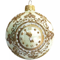 Шар 80мм "Новогодние куранты" в подарочной упаковке КУ-80-224023/2