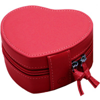 Шкатулка "Сердце" 12х10,5х6см кожзам красная Y10603-24