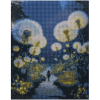 Алмазная мозаика 20х25см "Тропа с одуванчиками" полная выкладка ZH7869