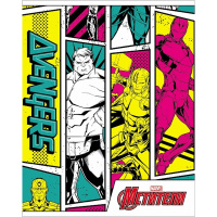 Тетрадь А5 48л клетка "Мстители Marvel" на скобе 5 дизайнов 48Т5В1/056981