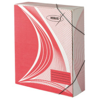 Папка архивная на резинке А4 75мм красная АС-7к