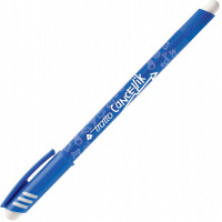 Ручка шариковая пиши-стирай "Tratto Cancellik" 0,7мм синяя, 2 ластика 826101