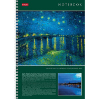 Тетрадь А4 96л клетка "Живопись и мир" на спирали 4 дизайна 083012