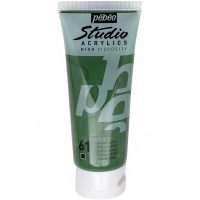 Краска акриловая 100мл зеленая земля "Studio Acrylics" 831-061