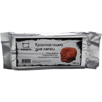 Глина для лепки 500гр красная 810001