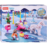 Конструктор "Зимняя прогулка" 149 деталей 24х19х5см пластик (1 фигурка) 38-0889C