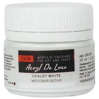 Краска акриловая 20мл "Акрил-Хобби Де Люкс" меловая белая 0303174 Краска акриловая 20мл "Акрил-Хобби Де Люкс" меловая белая 0303174