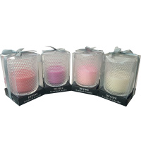 Свеча в подсвечнике ароматизировання 8х10см 5 цветов Y6404-18