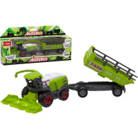 Комбайн с телегой 27х6,2х13см металл/пластик, масштаб 1:55 103010