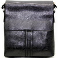 Сумка 22,5х26х4см кожзам, черный Y9395-19