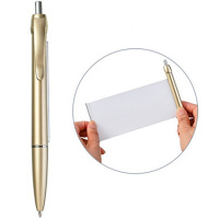 Ручка шариковая "Шпаргалка. Золото" 1,0мм синяя, автомат, круглый корпус M-15608-70