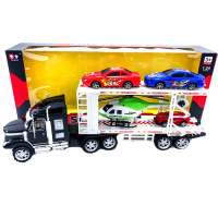 Трейлер инерционный (в комплекте вертолет + 3 машинки) 53 х 20см пластик 11910/2006087