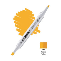 Маркер спиртовой двухсторонний "Sketchmarker" желтый Неаполь SM-O83