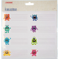 Наклейки для информации 4х9,6см "Monster" 8шт 8004162