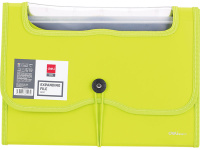 Папка на резинке 7 отделений "Vivid" А4 0,75мм салатовый E38127