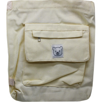 Сумка 37х31см 1 отделение, 2 кармана, текстиль, белая BX23207