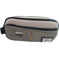 Пенал "Keep do it" 21х10х7см прямоугольный, 2 отделения, 1 карман, текстиль, с ручкой, 3 цвета 11643