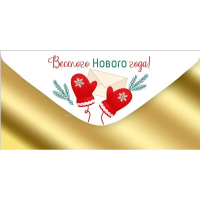 Конверт для денег "Веселого Нового года!" 168х84мм 41.978.00