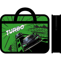 Папка с ручками 33х26х7,5см "Турбо" пластик ПМ-А4-25