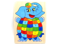 Пазл 33 эл. "Алфавит" 22х30см дерево, 8 видов Y4503-16