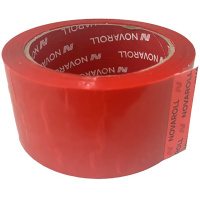 Клейкая лента 48мм х 66м 40мкм красная 0120-436X