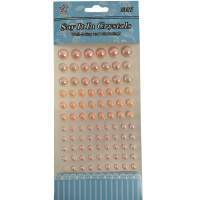 Наклейки Стразы жемчуг ассорти перл. 25*12*0,6см Y4147-16