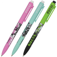 Ручка шариковая "FunClick. Manga Anime. City" 0,7мм синяя, автомат, корпус Soft Touch 3 вида 20-0297