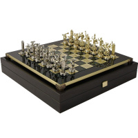 Шахматный набор "Олимпийские Игры" 36х36см дерево/металл (фигуры золото/серебро) MP-S-7-36-GRE