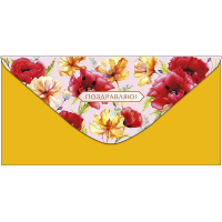 Конверт для денег "Поздравляю" 167х83мм 0319.601