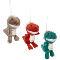 Брелок меховой "Дракончик" 12см 3 цвета на веревке 394-449