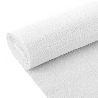 Бумага гофрированная 50х250см 048, белая Y9173-19