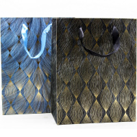 Пакет подарочный "Узоры" 18х23х10см 4 цвета 11517-24