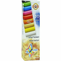 Пластилин 10 цветов 200гр. картон 131710