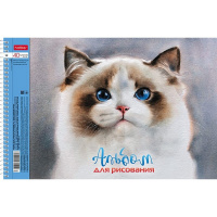 Альбом для рисования А4 40л "Глазки, ушки, носик" на спирали перфорация на отрыв 4 дизайна 079780