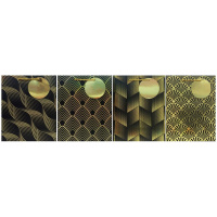 Пакет подарочный "Золотые узоры" 31х42х12см 4 вида QZ5215 Пакет подарочный "Золотые узоры" 31х42х12см 4 вида QZ5215