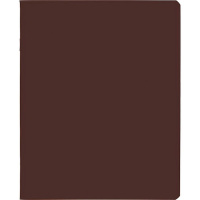 Тетрадь А5 96л клетка "SoloMatte. Каштановый мед" на скобе, ламинация Soft-touch 092773