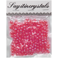 Набор бусин 13х10см 6мм розовый Y9021-19