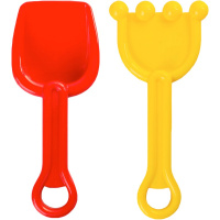 Набор д/песка №4 (совок, грабли) 20х7х9см в сетке 15563/АТ