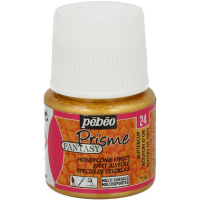 Краска акриловая по стеклу и керамике 45мл золотой бутон с фактурным эффектом "Fantasy Prisme" 16602