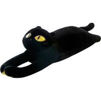 Игрушка-подушка "Кот Батон" 90см черный BW2568