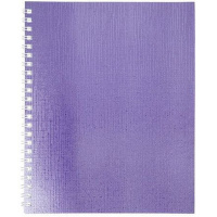 Тетрадь А5 48л клетка фиолетовый бумвинил металлик на спирали 48Т5бвВ1гр/066856