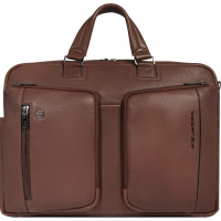 Сумка "Cronus" 44х30х12см, 1 отделение, 3 кармана, коричневая, натуральная кожа CA6025S134/M