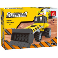 Конструктор пластмассовый AUSINI, "Строители: Экскаватор-погрузчик" (146 деталей)