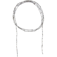 Набор для бисероплетения "Чокер. Серебряный шнурок" 0,5см (бисер, нить, иглы, карабин) 11-503